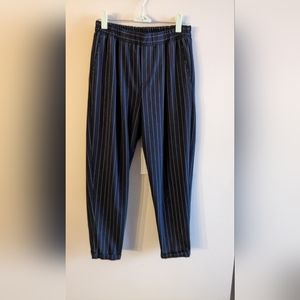 Bershka elastic waist pinstripe dress trouser